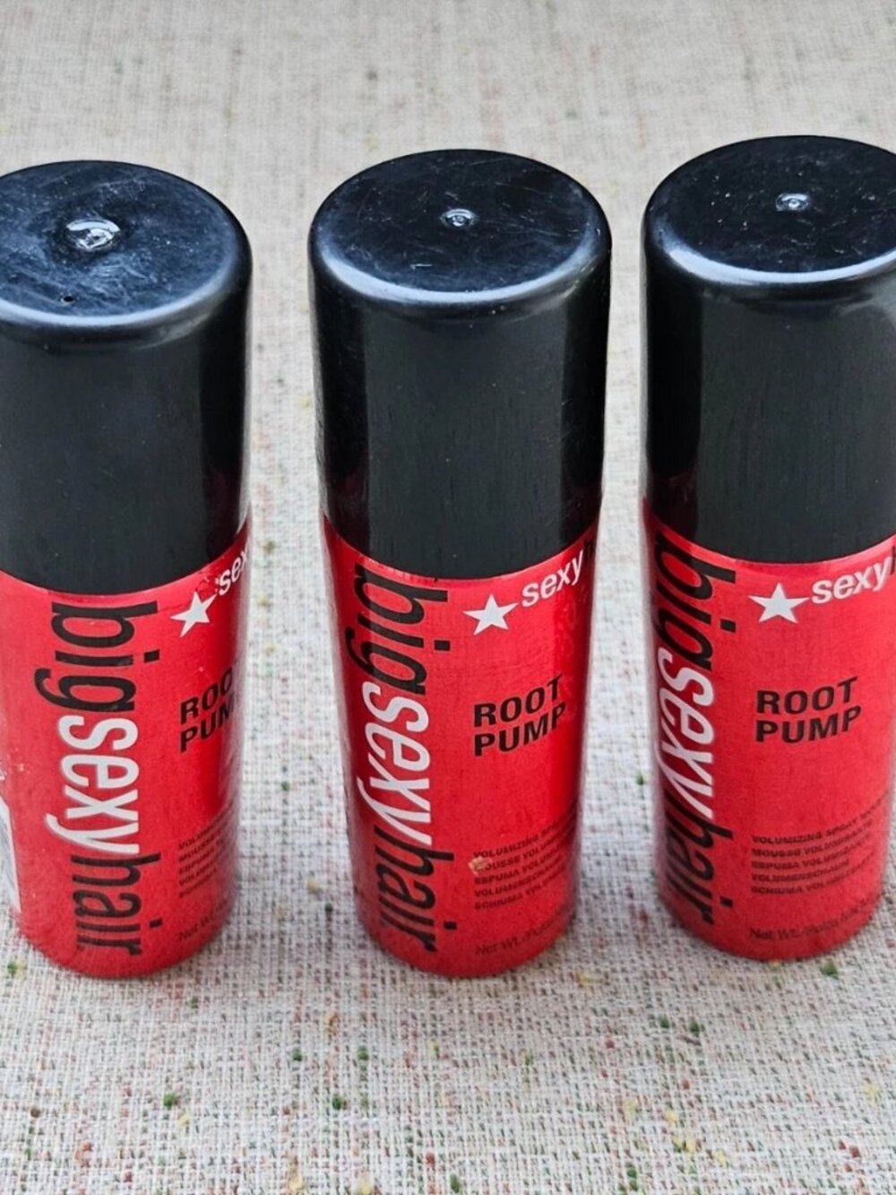 Big Sexy Hair Root Pump Mousse Volumizing Spray Mousse 1.6 oz set of 3 New